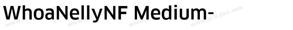 WhoaNellyNF Medium字体转换